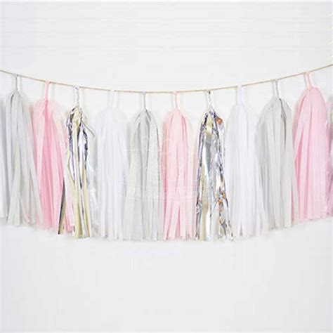 Dusty Pink Paper Tassel Garland Decoration Party Wholesale