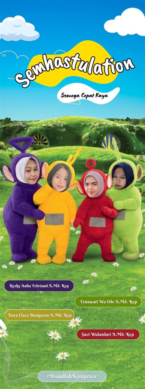 Teletubbies Desain Banner Gambar Profil Lucu Lucu