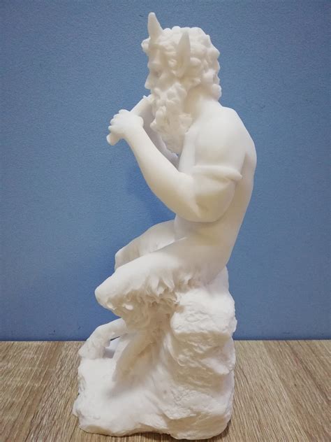 Satyr On A Rock 9 25in 23 5cm Pan Faun Nude Male Greek Etsy