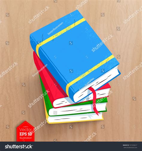 Top View Vector Illustration Books Realistic Stock Vector (Royalty Free) 721535617 | Shutterstock