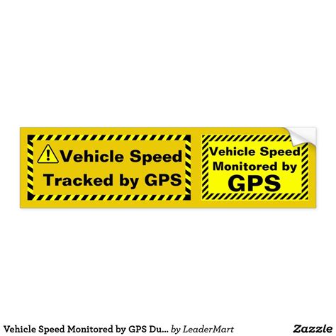 Vehicle Speed Monitored By Gps Dual Sticker Speed