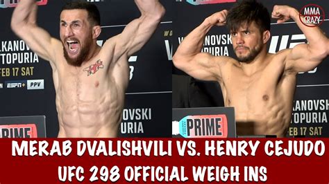 Merab Dvalishvili Explodes Shouting VIVA MEXICO Henry Cejudo Weigh