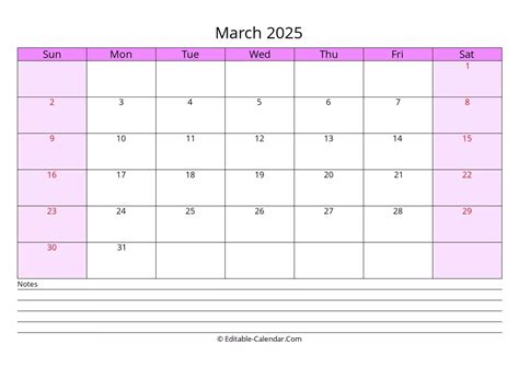 March 2025 Calendar Free Printable Editable Pdf - Silva Beatrix