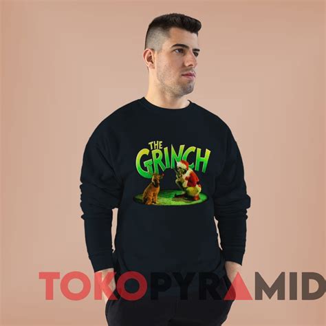 Rare Vintage 2000 The Grinch Jim Carrey Movie Sweatshirt - TokoPyramid