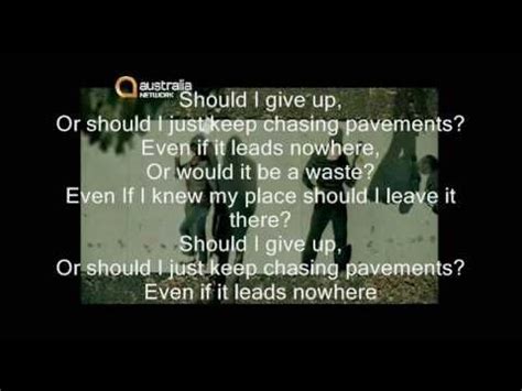 Chasing Pavements Adele With Lyrics Chasing Pavements Adele