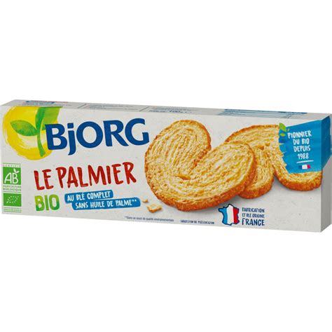 Bjorg Palmiers Bio Biscuits Feuillet S Sans Huile De Palme G Pas