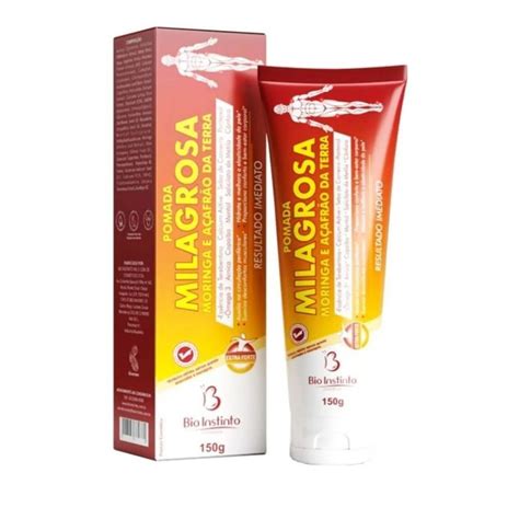 Pomada Millar Alivia A Dor - Pomada Milagrosa c/ MORINGA e AÇAFRÃO da Terra Alivia Dores intensas ...