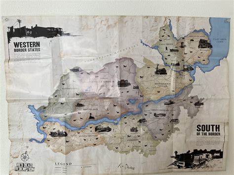 Just hung my new rdr1 map on my wall : r/RDR2