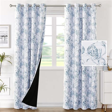 Amazon H VERSAILTEX 100 Blackout Curtains For Bedroom Camellia