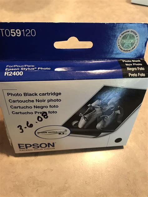 NEW Genuine Epson T0591 Photo Black Ink Stylus R2400 EBay