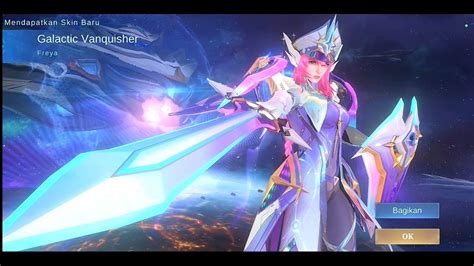 Review Skin Legend Freya Galactic Vanquisher Mbile Legends Youtube