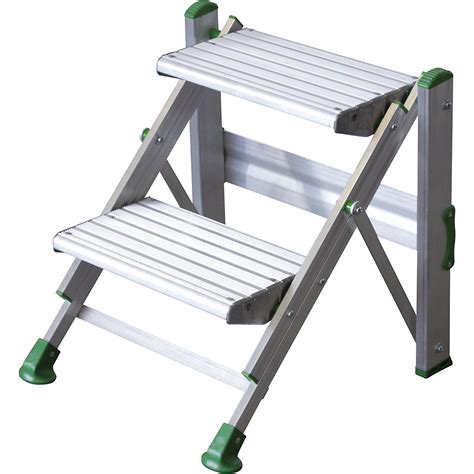 Folding Steps Made Of Aluminium Without Safety Rail Kaiserkraft