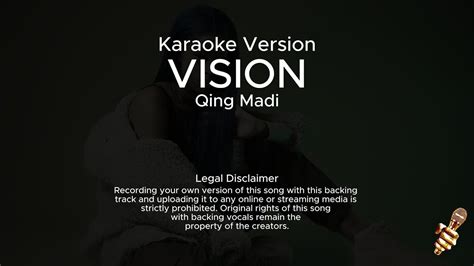 Qing Madi Vision Karaoke Version YouTube