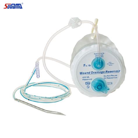 400ml 800ml Spring Type Disposable Closed Pressure Wound Drainage