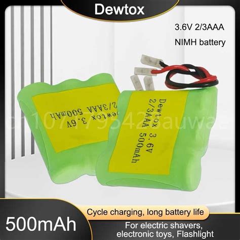 3 6V 2 3Aaa 500Mah Rechargeable Battery Pack Ni Mh Batteries For