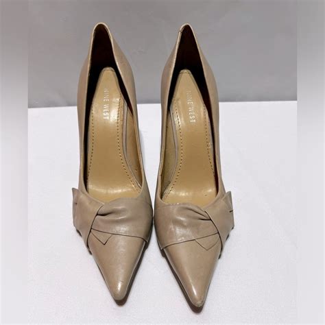 Nine West Nude Slip On Heel Gem