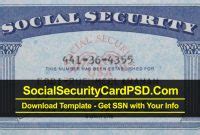 Social Security Card With My Own Information In 2020 within Fake Social ...