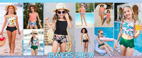 Amazon Hopeac 3 Pieces Girls Swimsuits Hawaiian Bathing Suits Beach Sport Tankini Bikini