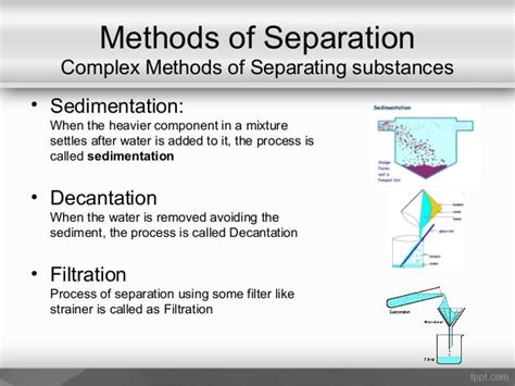 Separation of mixtures