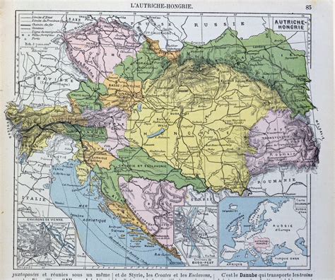 Mapa Del Imperio Austroh Ngaro Ilustraci N De Un Libro De Geograf A