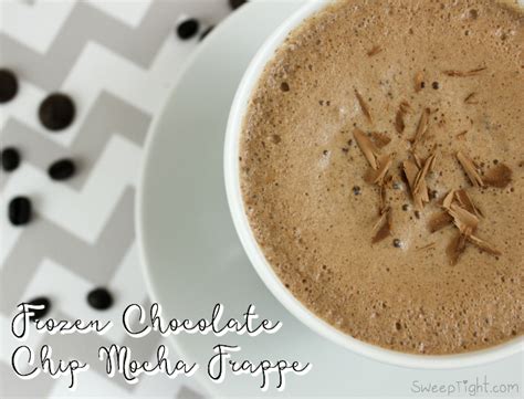 Frozen Chocolate Chip Mocha Frappe Recipe A Magical Mess