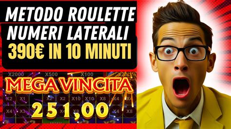 Vincere Alla Roulette Online 390 In 10minuti Col Metodo Laterali Su