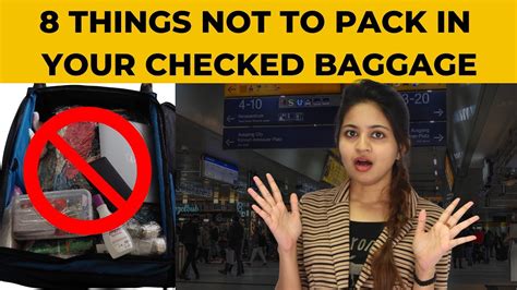 Things Not To Pack In Your Checked Baggage Prohibited Items In