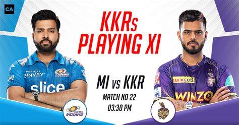 MI Vs KKR Kolkata Knight Riders Playing XI For Mumbai Indians IPL