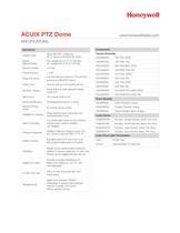 ACUIX PTZ Dome Honeywell Security PDF Catalogs Documentation