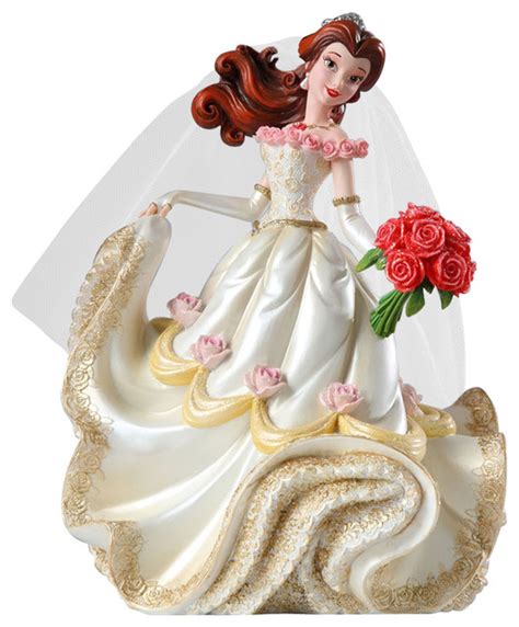 Enesco Disney Beauty And Beast Belle Wedding Couture De Force Figurine