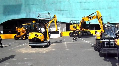 JCB Dancing Digger Supershow Intermat 2012 Part 2 YouTube