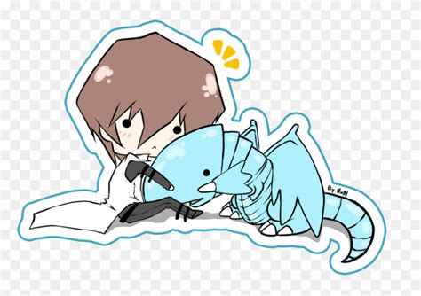 Chibi Kaiba - Blue Eyes White Dragon PNG - FlyClipart