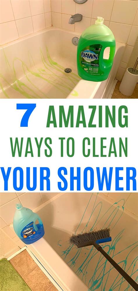 7 Amazing Ways To Clean Your Shower In 2021 Shower Cleaning Hacks Cleaning Hacks Homemade