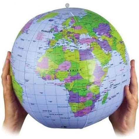 Gonflable Pneumatique Globe Terrestre Atlas Carte Du Monde Terre