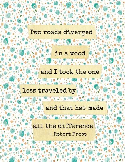 Two Roads Printable