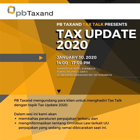 Tax Talk Tax Update 2020 Pb Taxand Your Trusted Tax Advisor