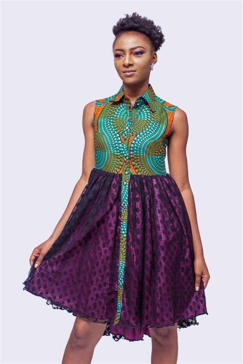 Ankara And Lace High Low Dress African Print Dress African Etsy In 2021 African Print