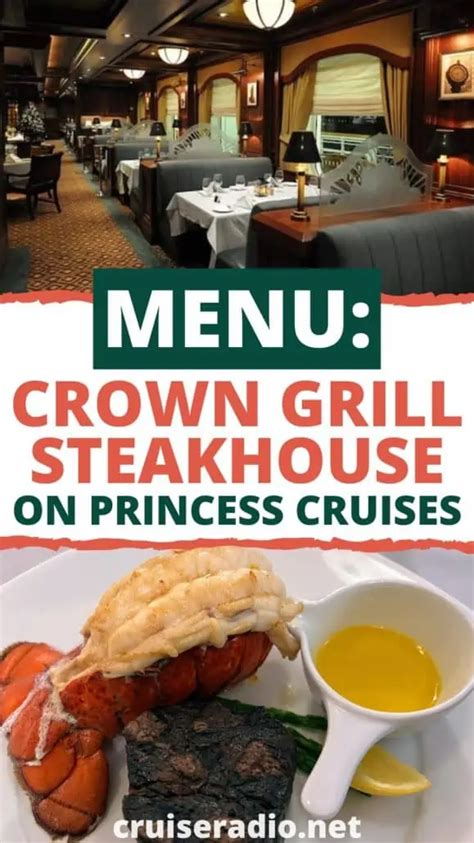 Crown Princess Dining Menus 2024 - Tanya Danette