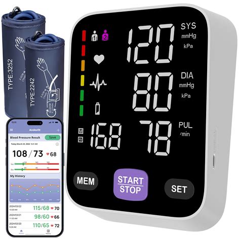 Bluetooth Blood Pressure Monitors for Home use Come with 17" Large and