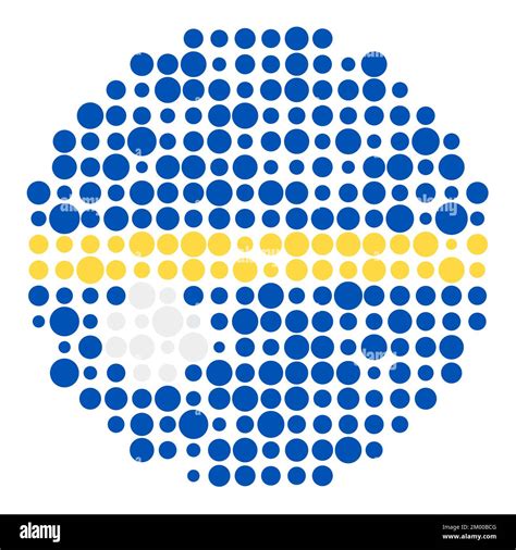 Nauru Map Silhouette Pixelated Generative Pattern Illustration Stock