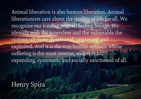 Animal liberation is also human liberation. Animal | Vegan Posters