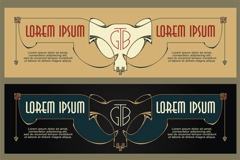 Vintage banner template vector material 06 free download