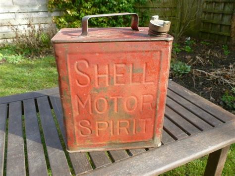 Vintage Shell Motor Spirit Petrol Can - Vintage Shell Motor - Catawiki