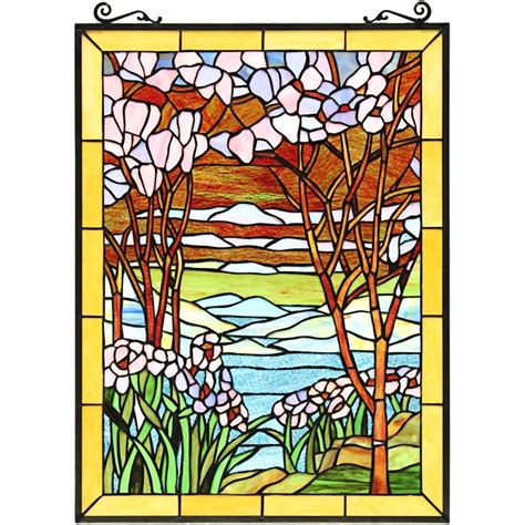 Iris Stained Glass Painting Window Cling Painting Stained Glass