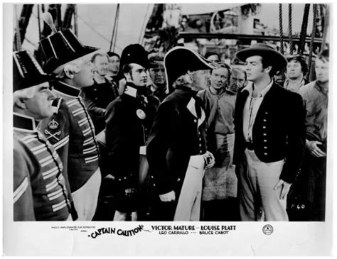 CAPTAIN CAUTION ORIGINAL Britannique Lobby Carte Victor Mature Sur Expédition EUR 35 69