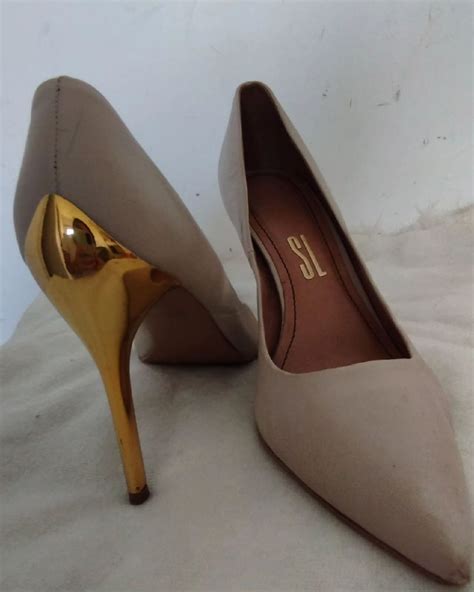Scarpin Nude Tam Santa Lolla Sapato Feminino Santa Lolla Usado Enjoei