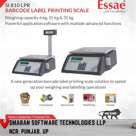 Essae Si Pr Barcode Label Printer Scale At Rs Label Printing