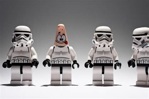 Wallpaper Star Wars LEGO Mainan Kelucuan Latar Belakang Abu Abu