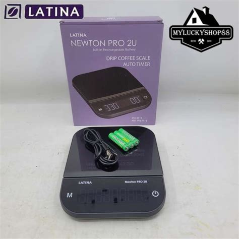 Promo Latina Newton Pro U Coffee Drip Scale Timer Timbangan Kopi Kg