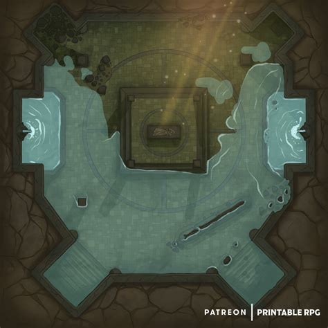 [battlemap][30x30][3500x3500px] Pirate Cave [oc][art] R Battlemaps